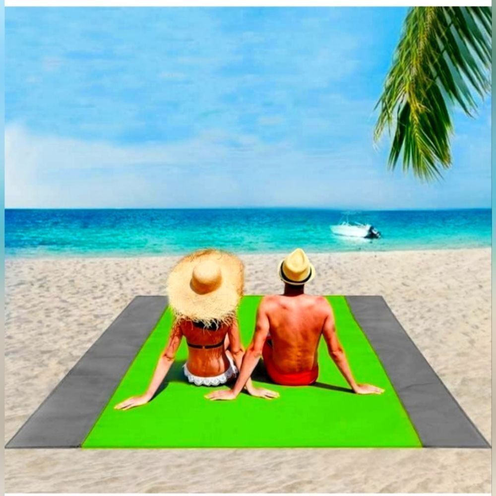ISOPHO Beach Blanket,Picnic Blankets Waterproof Sandproof for 4-7 Adults